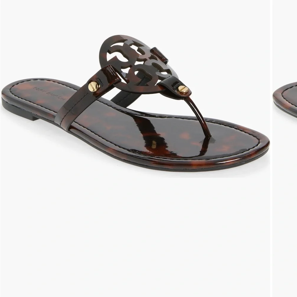 Tory Burch glossy tortoiseshell
